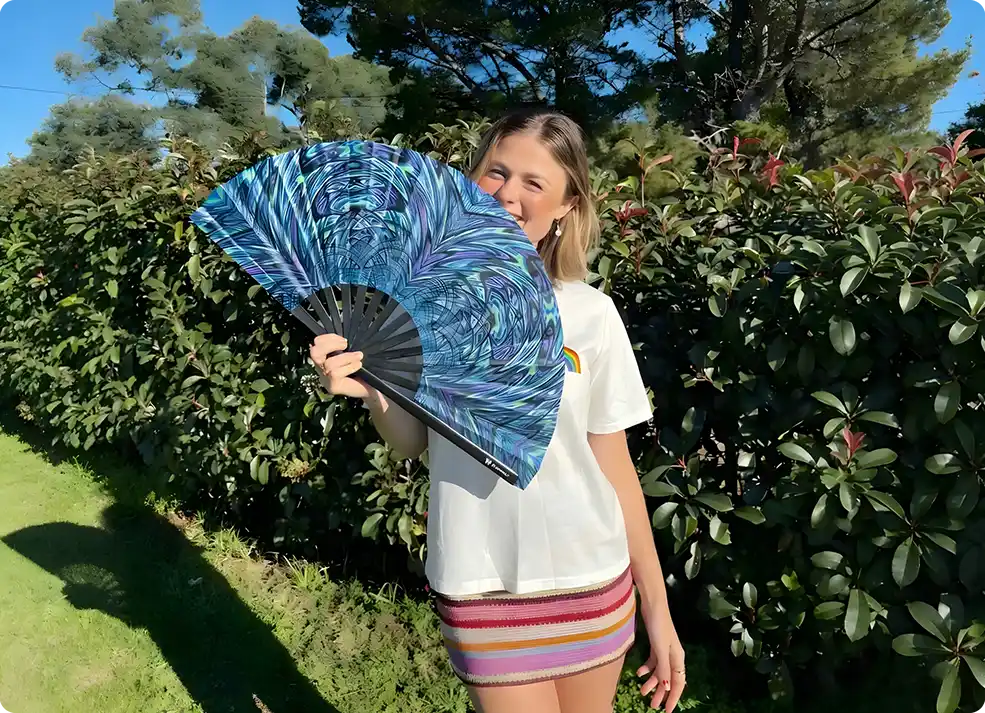 Custom Fans with Logo for Daily Cooling